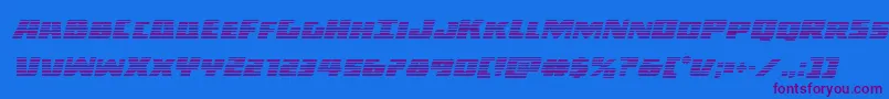 Darkalliancegradital-Schriftart – Violette Schriften auf blauem Hintergrund