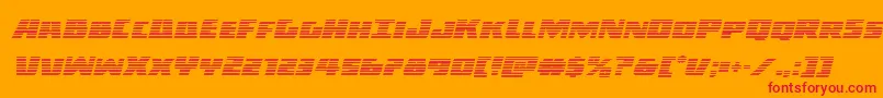 Darkalliancegradital Font – Red Fonts on Orange Background