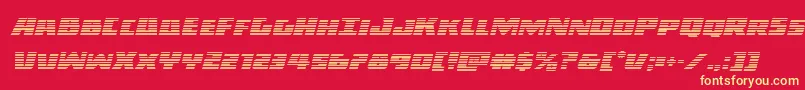 Darkalliancegradital Font – Yellow Fonts on Red Background