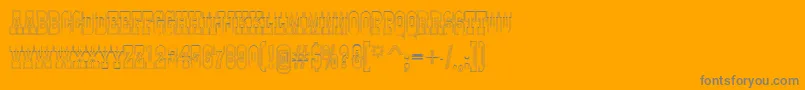 GildiatituldblotlRegular Font – Gray Fonts on Orange Background