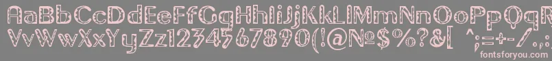 GilgongoTiki Font – Pink Fonts on Gray Background