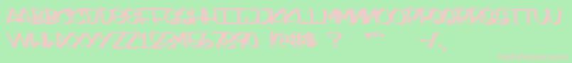 SydneyStyle Font – Pink Fonts on Green Background