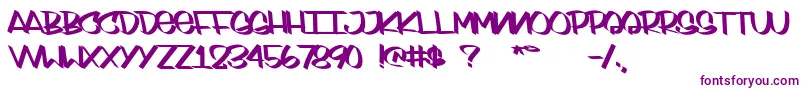 Шрифт SydneyStyle – фиолетовые шрифты на белом фоне