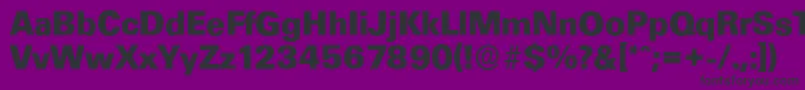 UltimateserialXboldRegular Font – Black Fonts on Purple Background