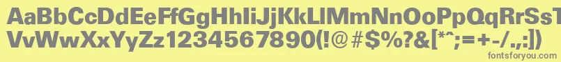 More about UltimateserialXboldRegular Font UltimateserialXboldRegular Font – Gray Fonts on Yellow Background