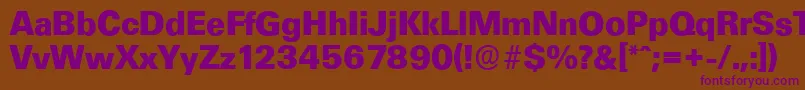 Шрифт UltimateserialXboldRegular – фиолетовые шрифты на коричневом фоне
