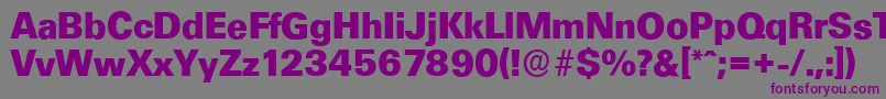 UltimateserialXboldRegular Font – Purple Fonts on Gray Background