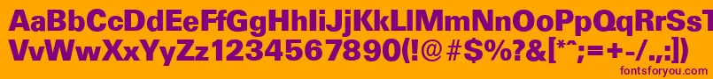 More about UltimateserialXboldRegular Font UltimateserialXboldRegular Font – Purple Fonts on Orange Background