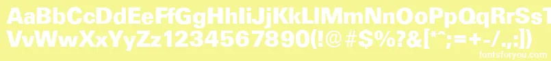 UltimateserialXboldRegular Font – White Fonts on Yellow Background