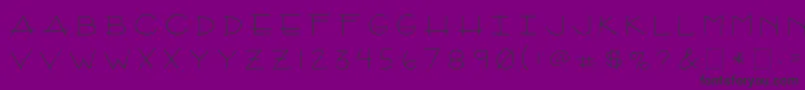 Шрифт 2peasArizona – чёрные шрифты на фиолетовом фоне