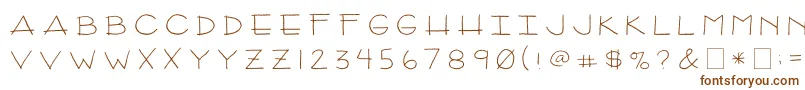 Шрифт 2peasArizona – коричневые шрифты
