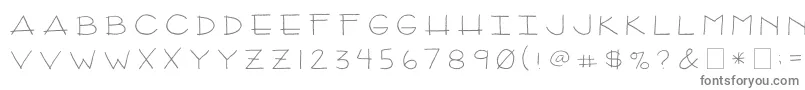 Шрифт 2peasArizona – серые шрифты
