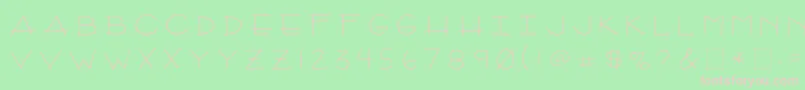 2peasArizona-fontti – vaaleanpunaiset fontit vihreällä taustalla