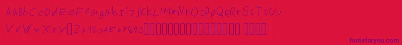 Más sobre la fuente MarkusRegular fuente MarkusRegular – Fuentes Moradas Sobre Fondo Rojo