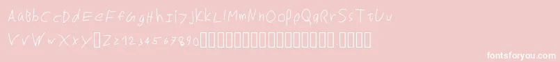 MarkusRegular Font – White Fonts on Pink Background