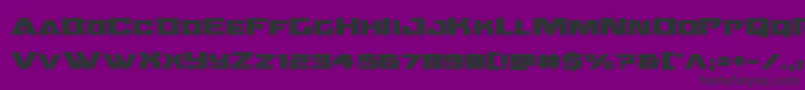 フォントOceanicdriftboldexpand – 紫の背景に黒い文字
