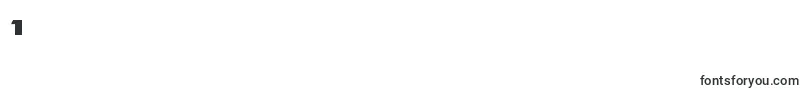 Oceanicdriftboldexpand Font – Fonts for Digit 1