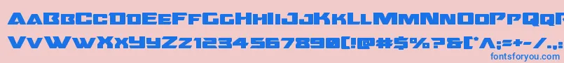Oceanicdriftboldexpand Font – Blue Fonts on Pink Background