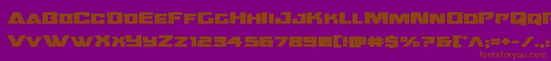Oceanicdriftboldexpand Font – Brown Fonts on Purple Background