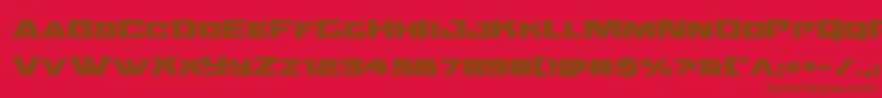Oceanicdriftboldexpand Font – Brown Fonts on Red Background