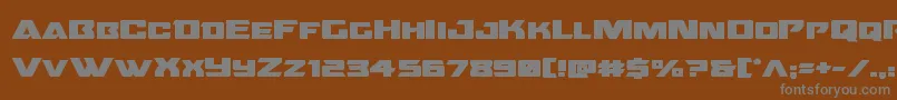 Oceanicdriftboldexpand Font – Gray Fonts on Brown Background