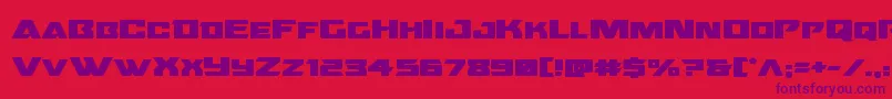 Oceanicdriftboldexpand Font – Purple Fonts on Red Background
