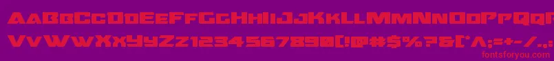 Oceanicdriftboldexpand Font – Red Fonts on Purple Background