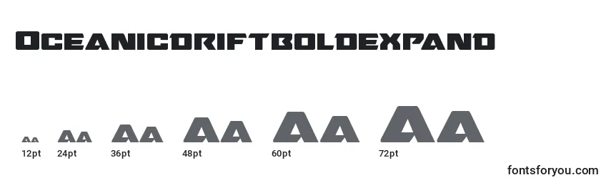 Oceanicdriftboldexpand Font Sizes