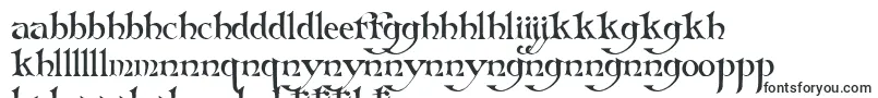 フォントFolkard – セソト文字