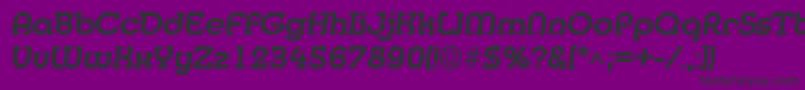 フォントMedflyextraboldRegular – 紫の背景に黒い文字