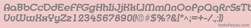 MedflyextraboldRegular Font – Gray Fonts on Pink Background