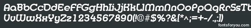 フォントMedflyextraboldRegular – 黒い背景に白い文字