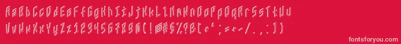 Zx80 Font – Pink Fonts on Red Background