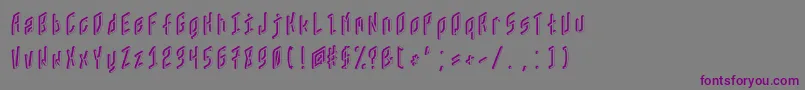Zx80 Font – Purple Fonts on Gray Background
