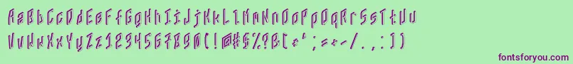 Zx80 Font – Purple Fonts on Green Background