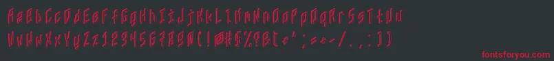 Подробнее о шрифте Zx80 Шрифт Zx80 – красные шрифты на чёрном фоне
