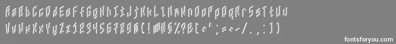 Zx80 Font – White Fonts on Gray Background