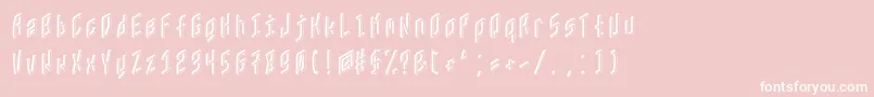 Zx80 Font – White Fonts on Pink Background