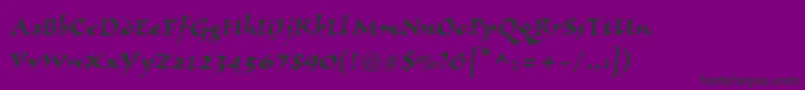 Visigoth Font – Black Fonts on Purple Background