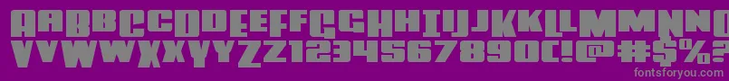 fuente Powerlordxtraexpand – Fuentes Grises Sobre Fondo Morado