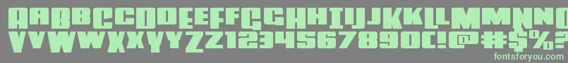 fuente Powerlordxtraexpand – Fuentes Verdes Sobre Fondo Gris