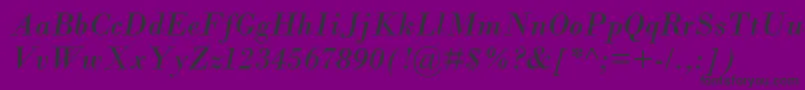 Weitere Informationen zur BodoniMtРљСѓСЂСЃРёРІ-Schriftart BodoniMtРљСѓСЂСЃРёРІ-Schriftart – Schwarze Schriften auf violettem Hintergrund