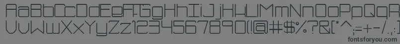 SmBluism Font – Black Fonts on Gray Background
