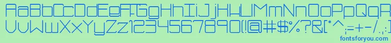 SmBluism Font – Blue Fonts on Green Background