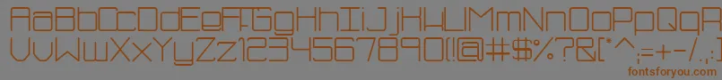 SmBluism Font – Brown Fonts on Gray Background