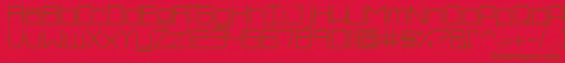 SmBluism Font – Brown Fonts on Red Background