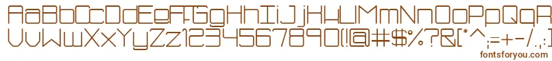SmBluism Font – Brown Fonts on White Background