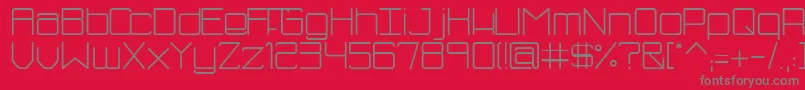 SmBluism Font – Gray Fonts on Red Background
