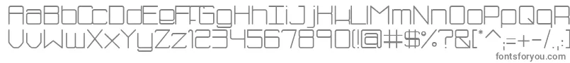 SmBluism Font – Gray Fonts on White Background