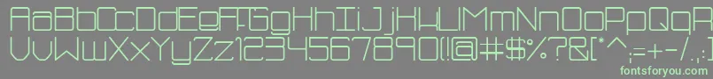 SmBluism Font – Green Fonts on Gray Background